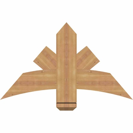 Ekena Millwork Alberta Smooth Timber Gable Bracket, Western Red Cedar, 36"W x 21"H x 3 1/2"D x 5 1/2"F, 14/12 Pitch GBW036X21X0406ALB00SWR